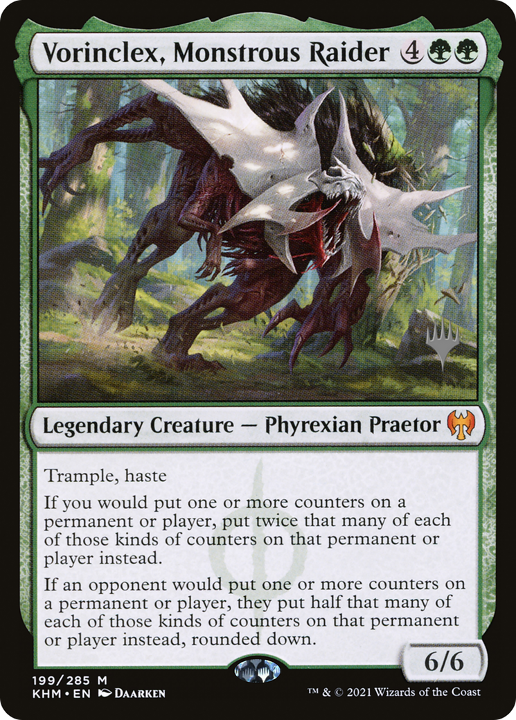 Vorinclex, Monstrous Raider (PPKHM-199) [Promo Pack: Kaldheim Promos] Foil