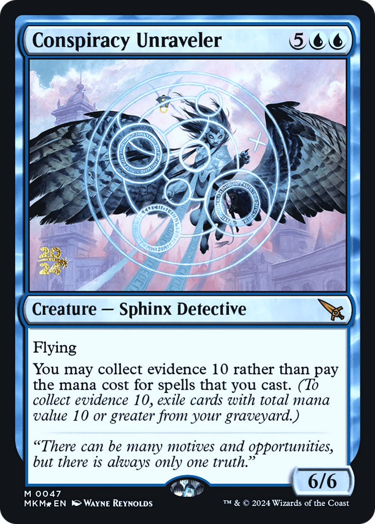 Conspiracy Unraveler (PRE-047) [Murders at Karlov Manor Promos] Foil