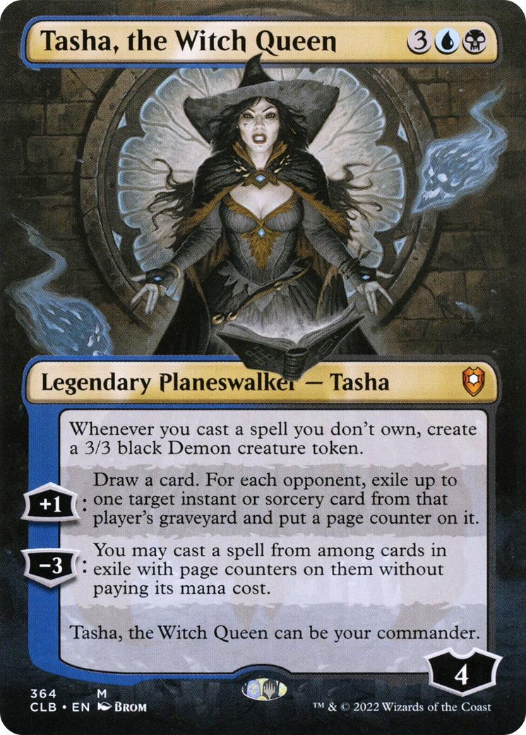 Tasha, the Witch Queen (Borderless) (CLB-364) [Commander Legends: Battle for Baldur's Gate] Foil