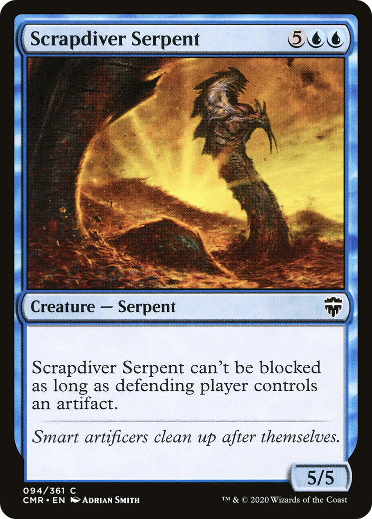 Scrapdiver Serpent (CMR-094) [Commander Legends]