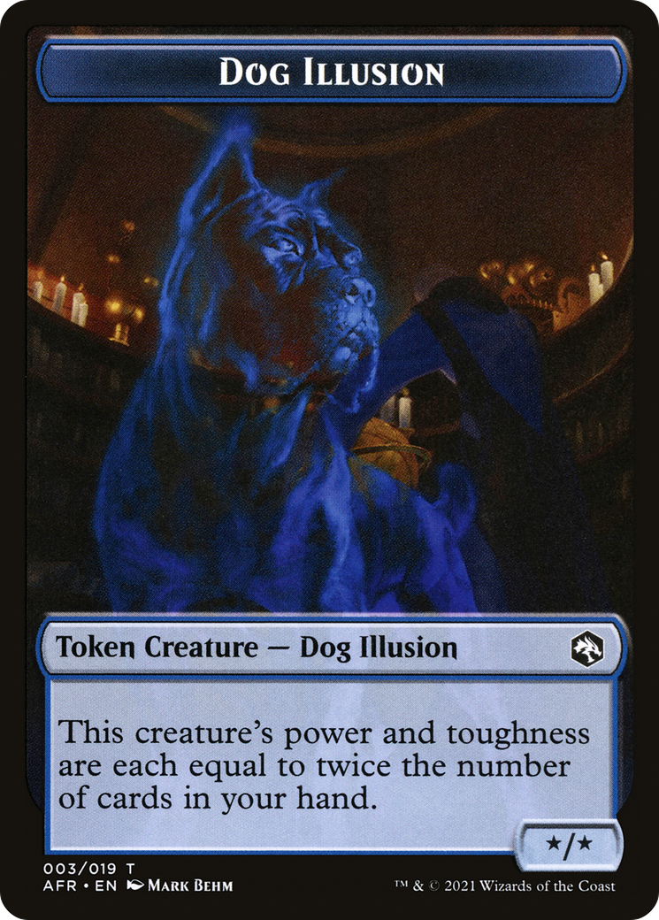 Dog Illusion Token (AFR-003) [Adventures in the Forgotten Realms Tokens]