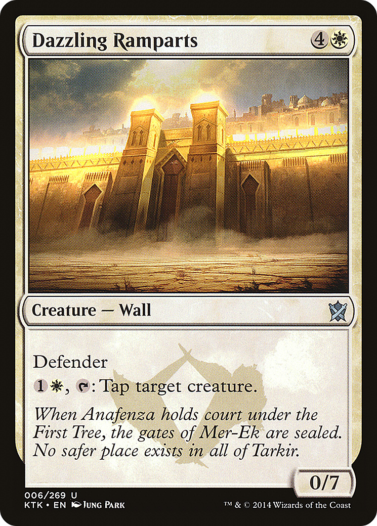 Dazzling Ramparts (KTK-006) [Khans of Tarkir] Foil
