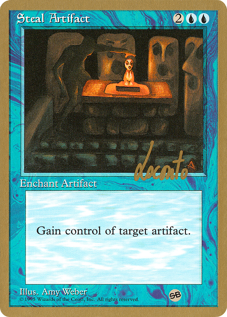 Steal Artifact - 1996 Michael Loconto (4ED) (SB) [Pro Tour Collector Set]
