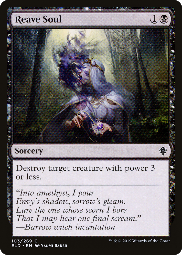 Reave Soul (ELD-103) [Throne of Eldraine] Foil