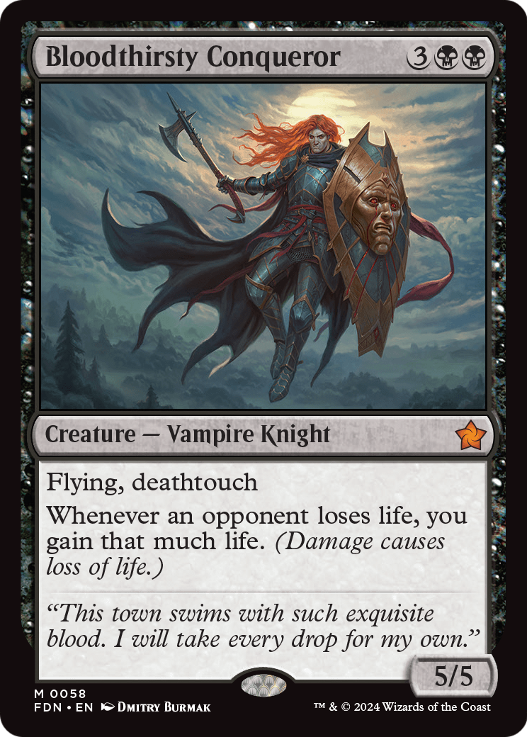 Bloodthirsty Conqueror (FDN-058) [Foundations] Foil