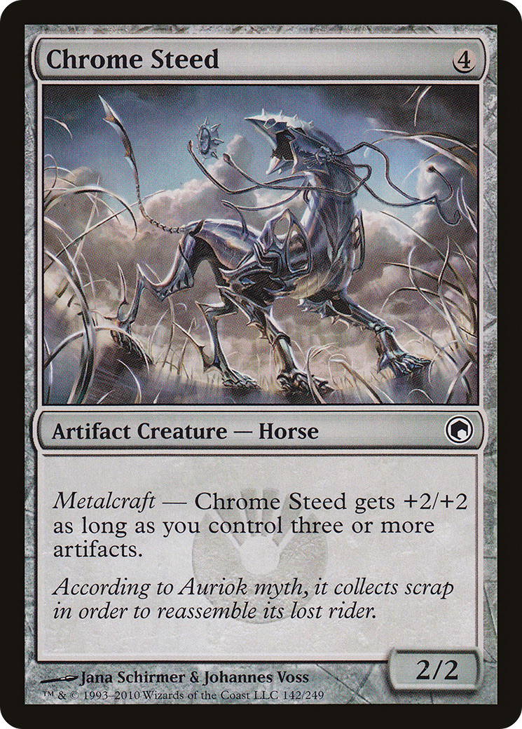 Chrome Steed (SOM-142) [Scars of Mirrodin] Foil