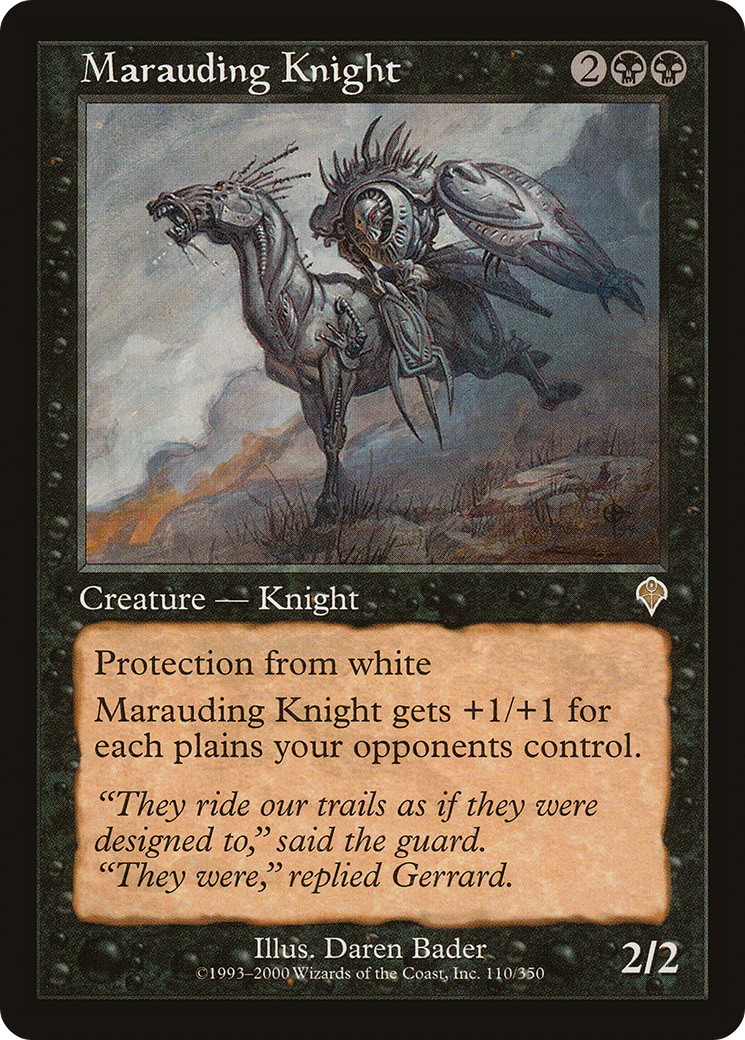 Marauding Knight (INV-110) [Invasion] Foil