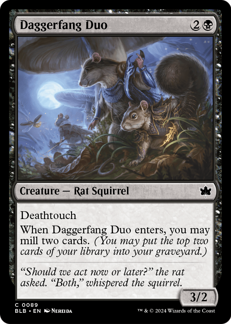 Daggerfang Duo (BLB-089) [Bloomburrow] Foil