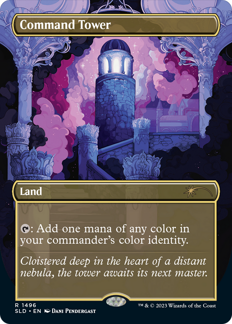 Command Tower (SLD-1496) (Borderless) [Secret Lair Drop]