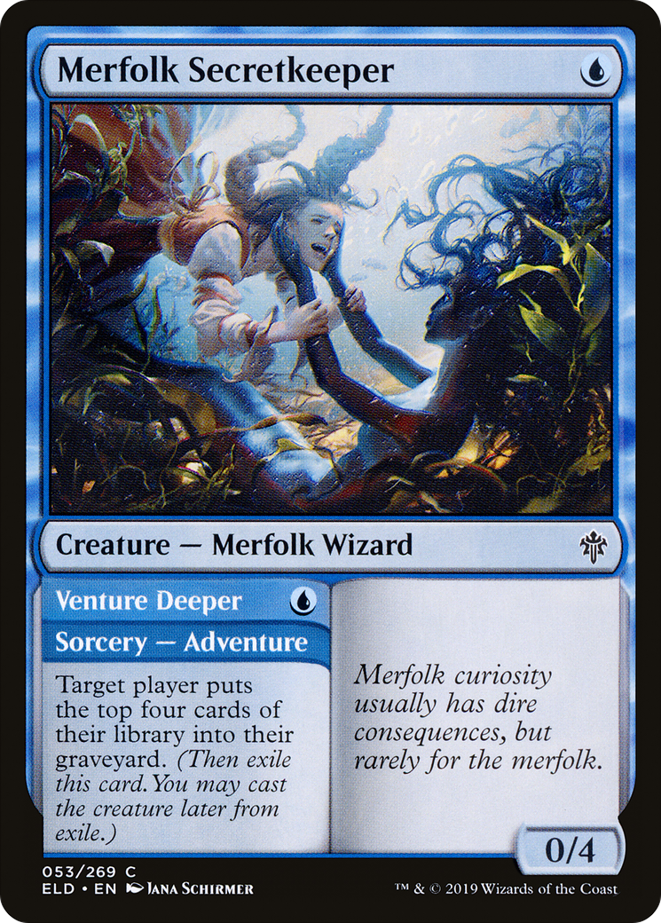 Merfolk Secretkeeper (ELD-053) [Throne of Eldraine]