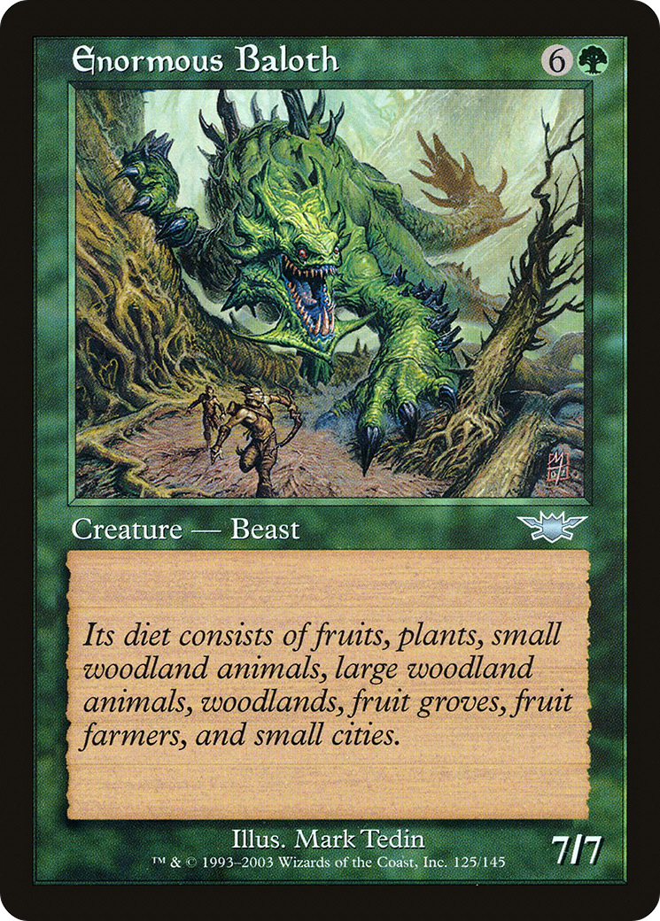 Enormous Baloth (LGN-125) [Legions] Foil