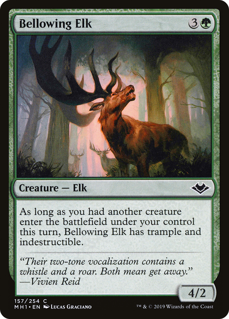 Bellowing Elk (MH1-157) [Modern Horizons]