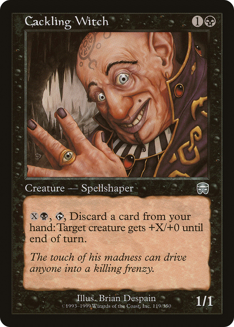 Cackling Witch (MMQ-119) [Mercadian Masques] Foil