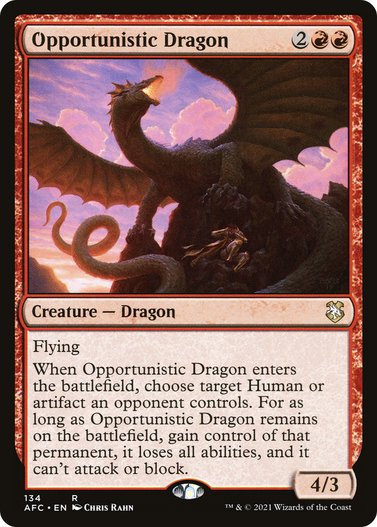 Opportunistic Dragon (AFC-134) [Forgotten Realms Commander]