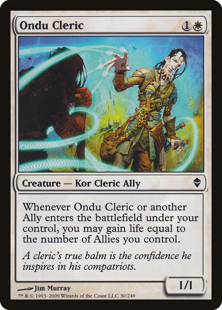 Ondu Cleric (ZEN-030) [Zendikar]
