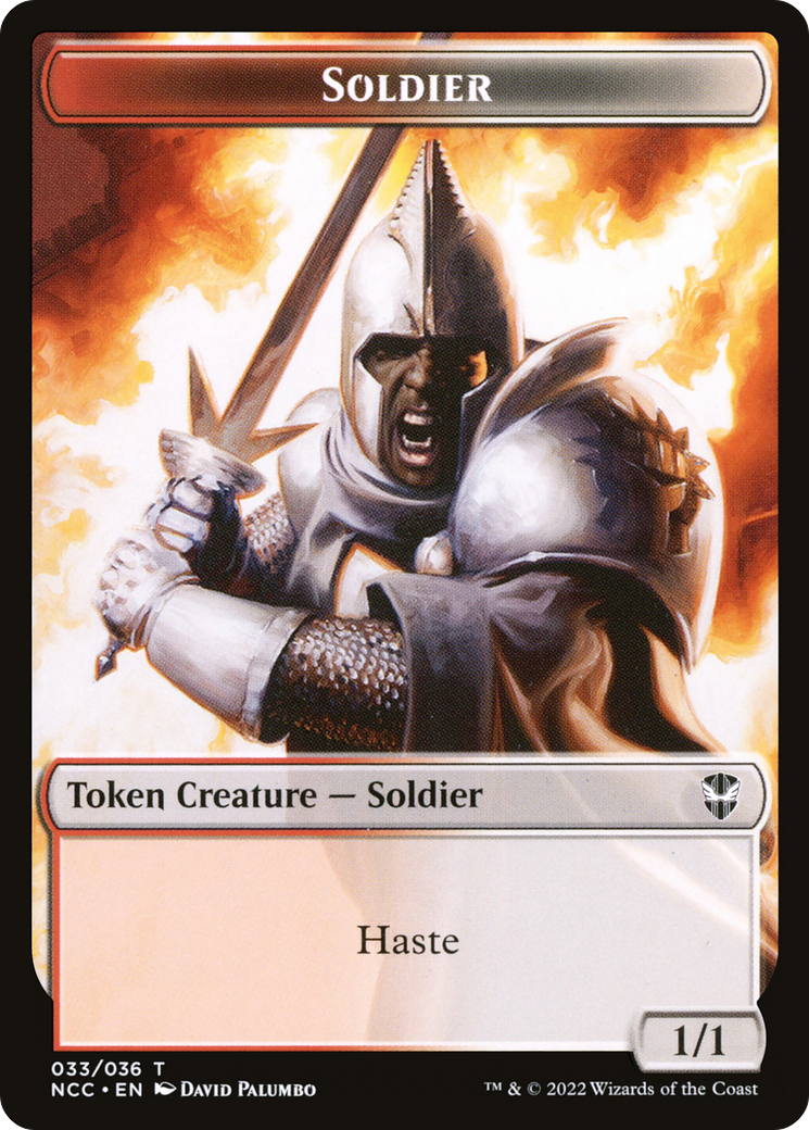 Soldier (TNCC-033) [New Capenna Commander Tokens]