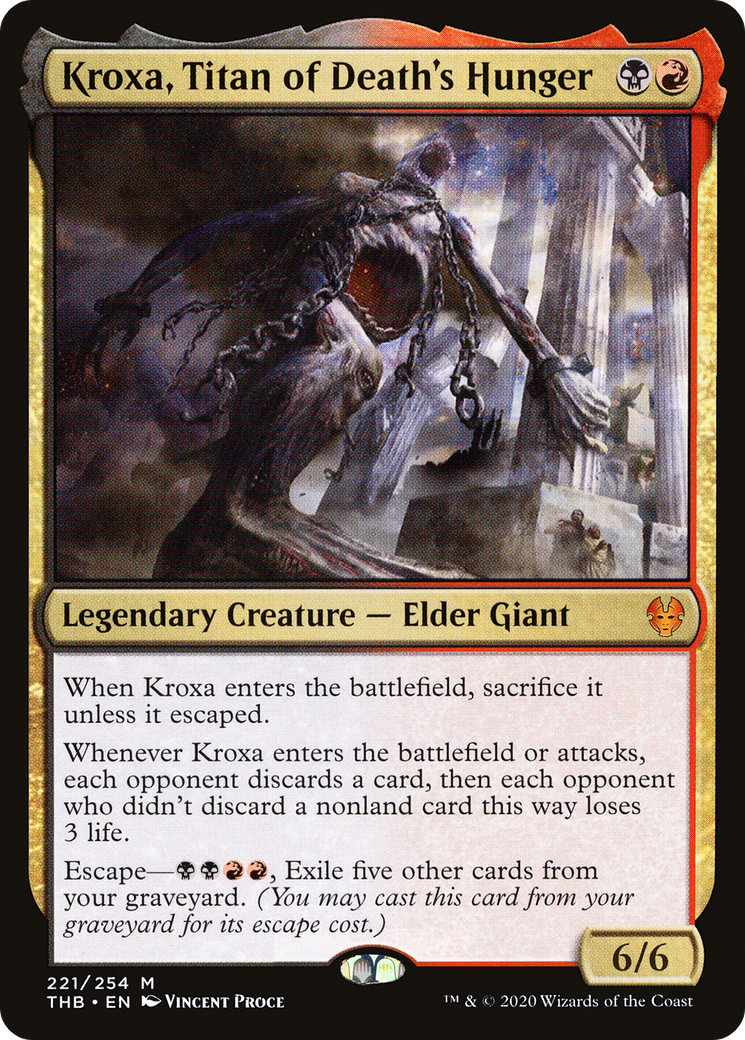 Kroxa, Titan of Death's Hunger (THB-221) [Theros Beyond Death]