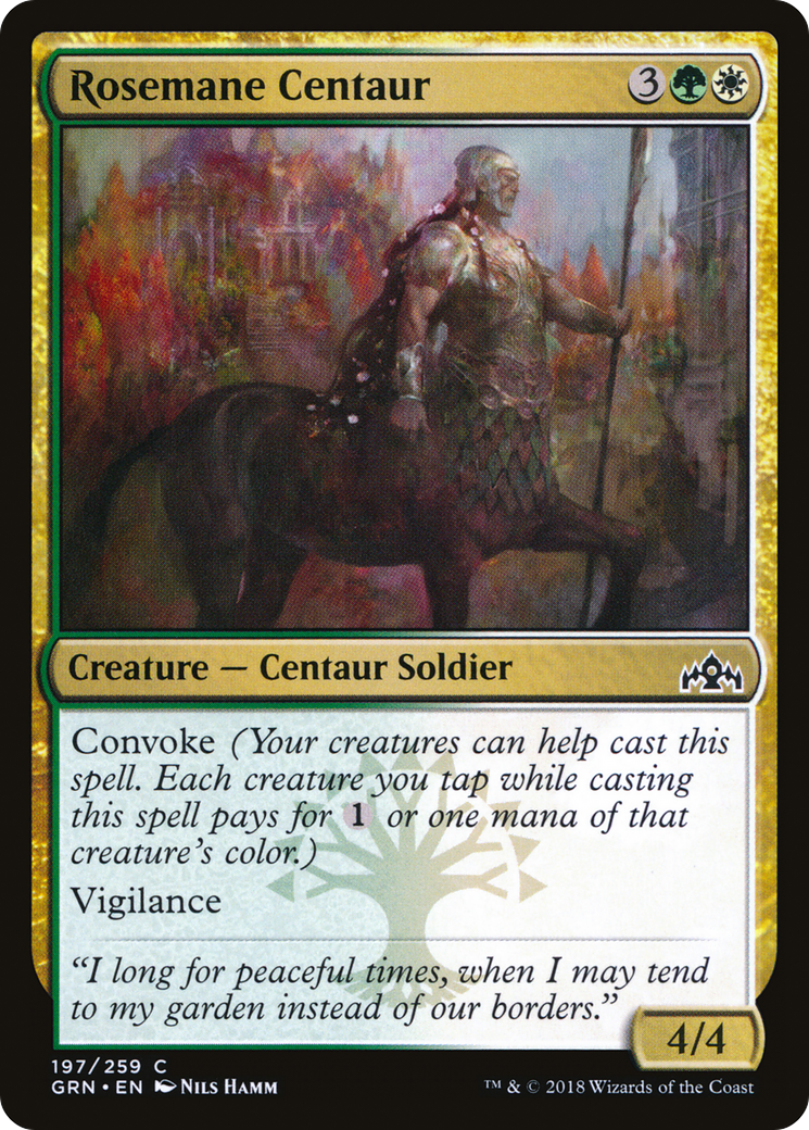 Rosemane Centaur (GRN-197) [Guilds of Ravnica] Foil