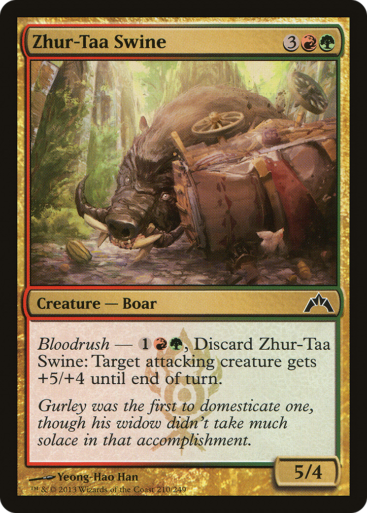 Zhur-Taa Swine (GTC-210) [Gatecrash] Foil