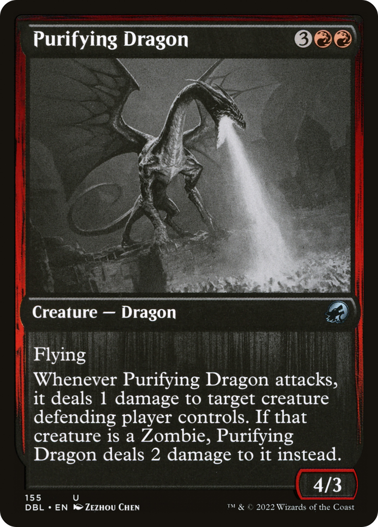 Purifying Dragon (DBL-155) [Innistrad: Double Feature] Foil