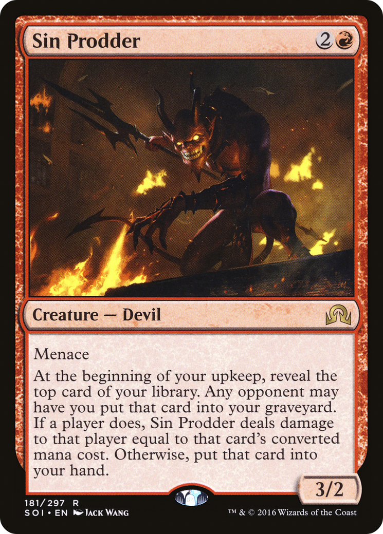 Sin Prodder (SOI-181) [Shadows over Innistrad] Foil