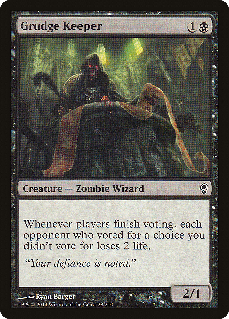 Grudge Keeper (CNS-028) [Conspiracy] Foil