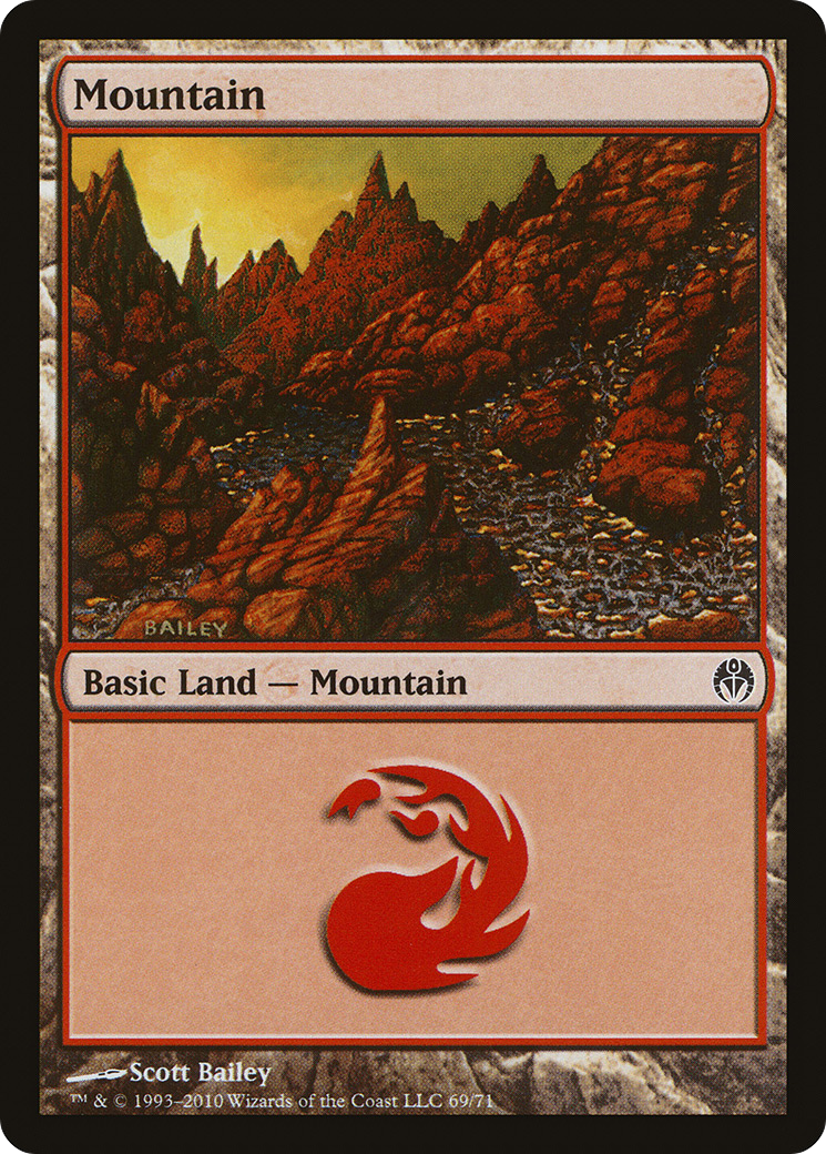 Mountain (DDE-069) [Duel Decks: Phyrexia vs. the Coalition]