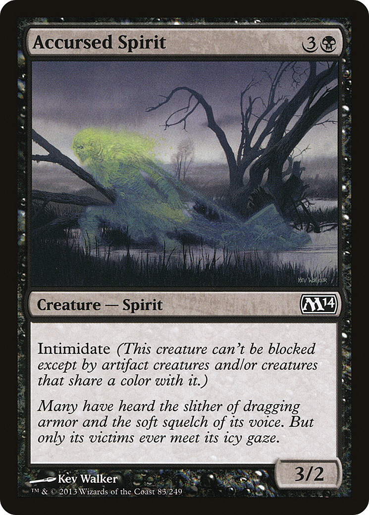 Accursed Spirit (M14-083) [Magic 2014] Foil