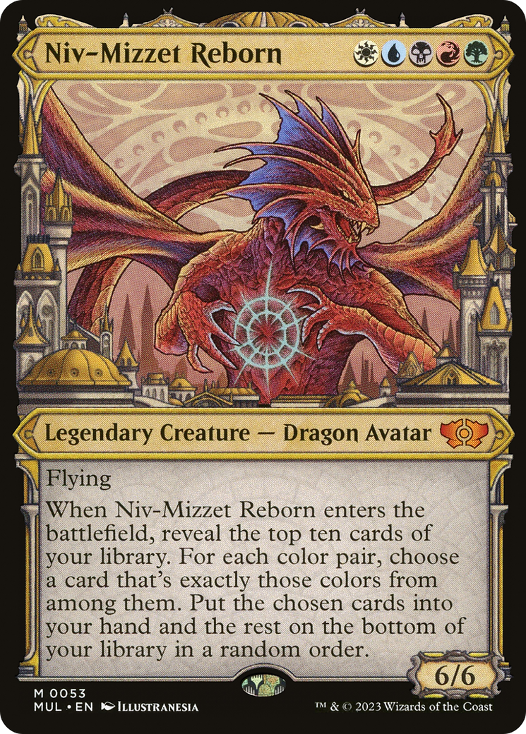 Niv-Mizzet Reborn (MUL-053) (Showcase) [Multiverse Legends] Foil