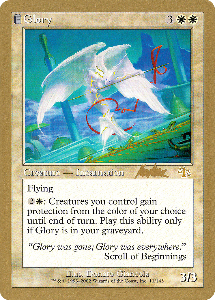 Glory - 2002 Brian Kibler (JUD) [World Championship Decks 2002]