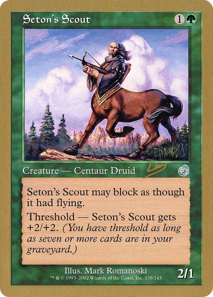 Seton's Scout - 2002 Raphael Levy (TOR) (WCD-RL138) [World Championship Decks 2002]