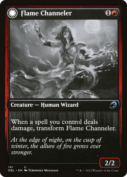 Flame Channeler (DBL-141) [Innistrad: Double Feature] Foil