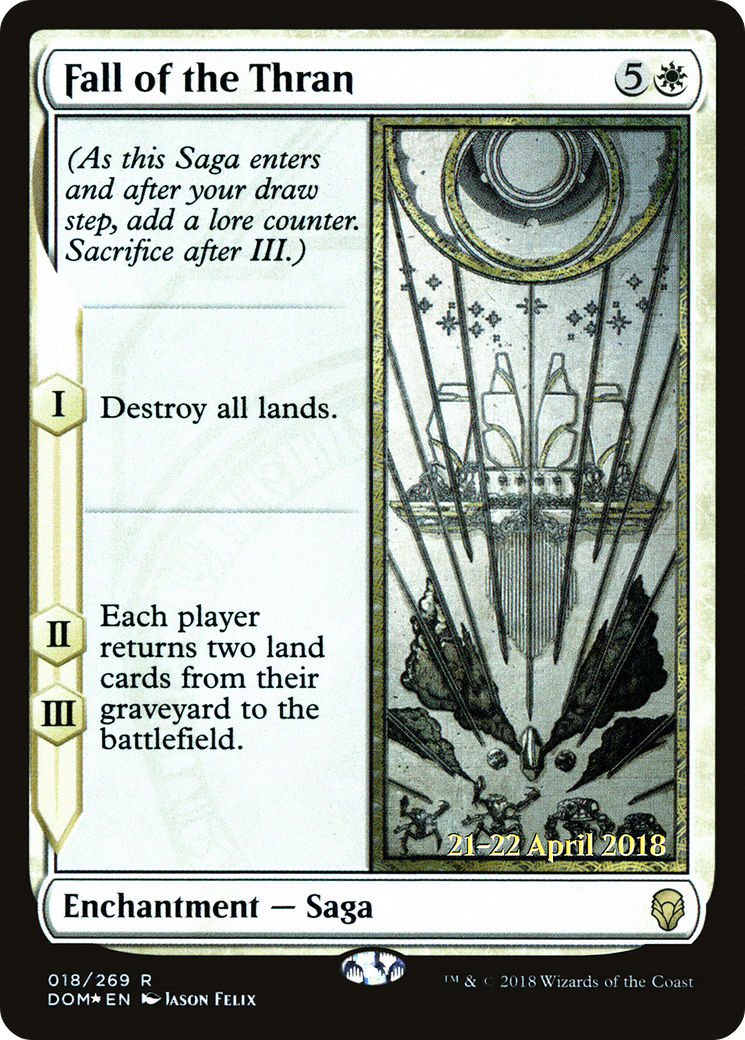 Fall of the Thran (PRE-18S) [Dominaria Promos] Foil