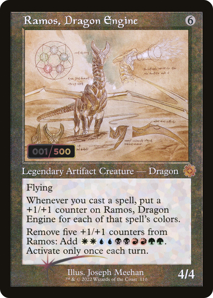 Ramos, Dragon Engine (Schematic) (Serial Numbered) (BRR-110) [The Brothers' War Retro Artifacts] Foil