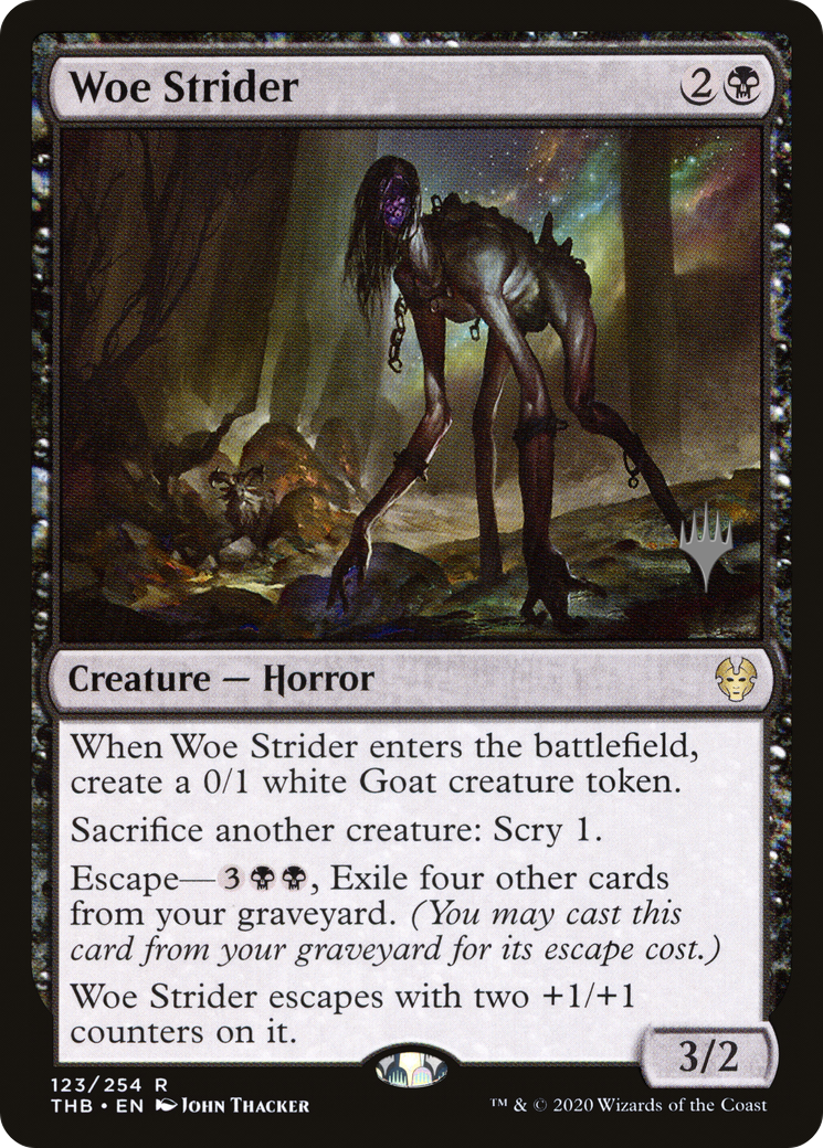 Woe Strider (PPTHB-123) [Promo Pack: Theros Beyond Death Promos]