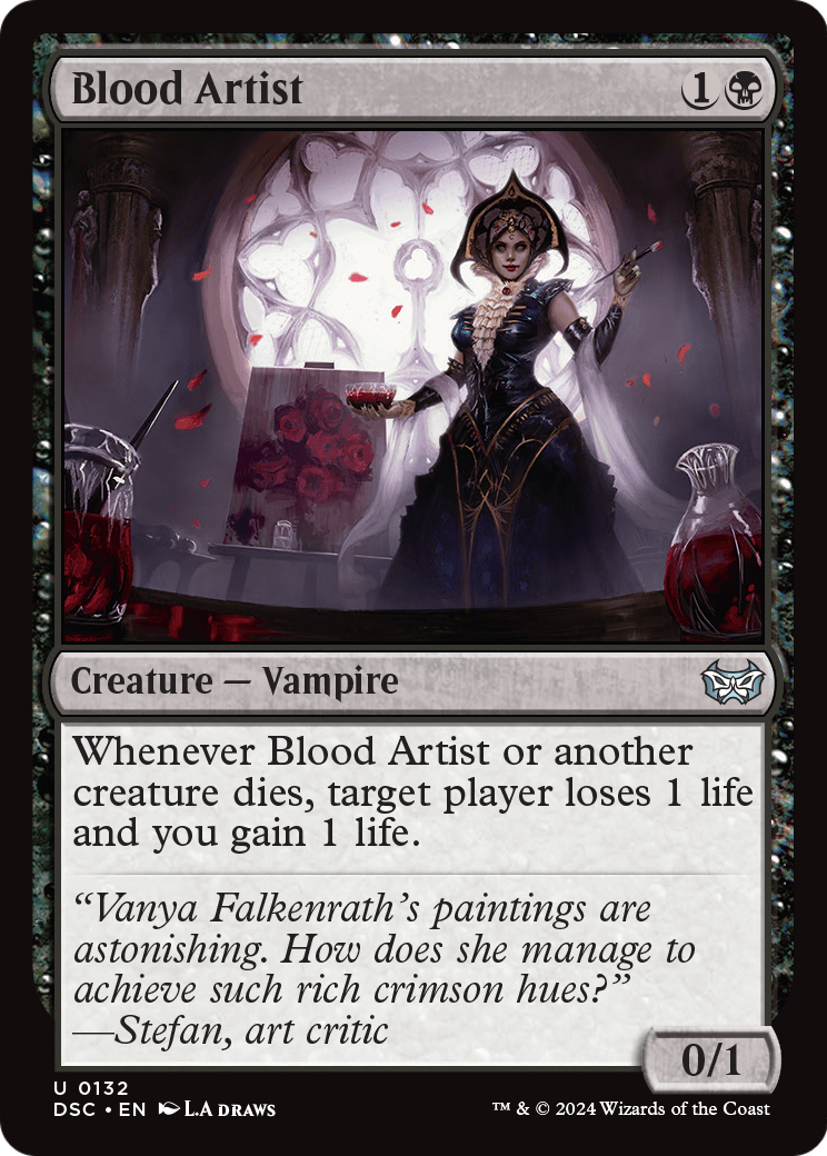 Blood Artist (DSC-132) [Duskmourn: House of Horror Commander]