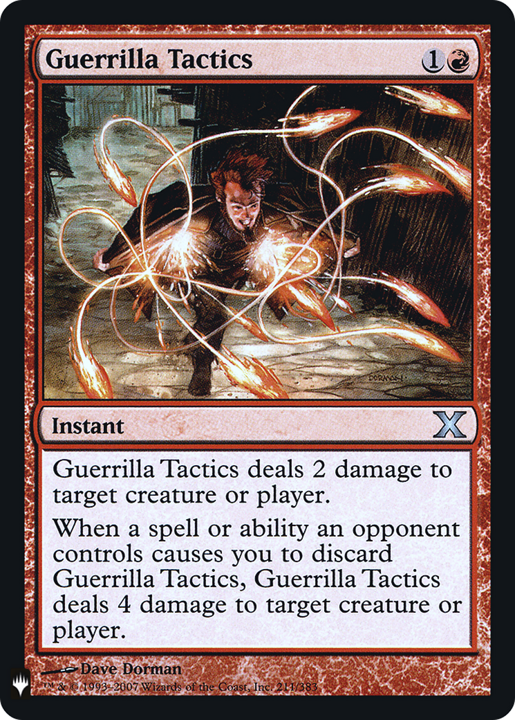 Guerrilla Tactics (LIST-10E-211) [The List] Foil