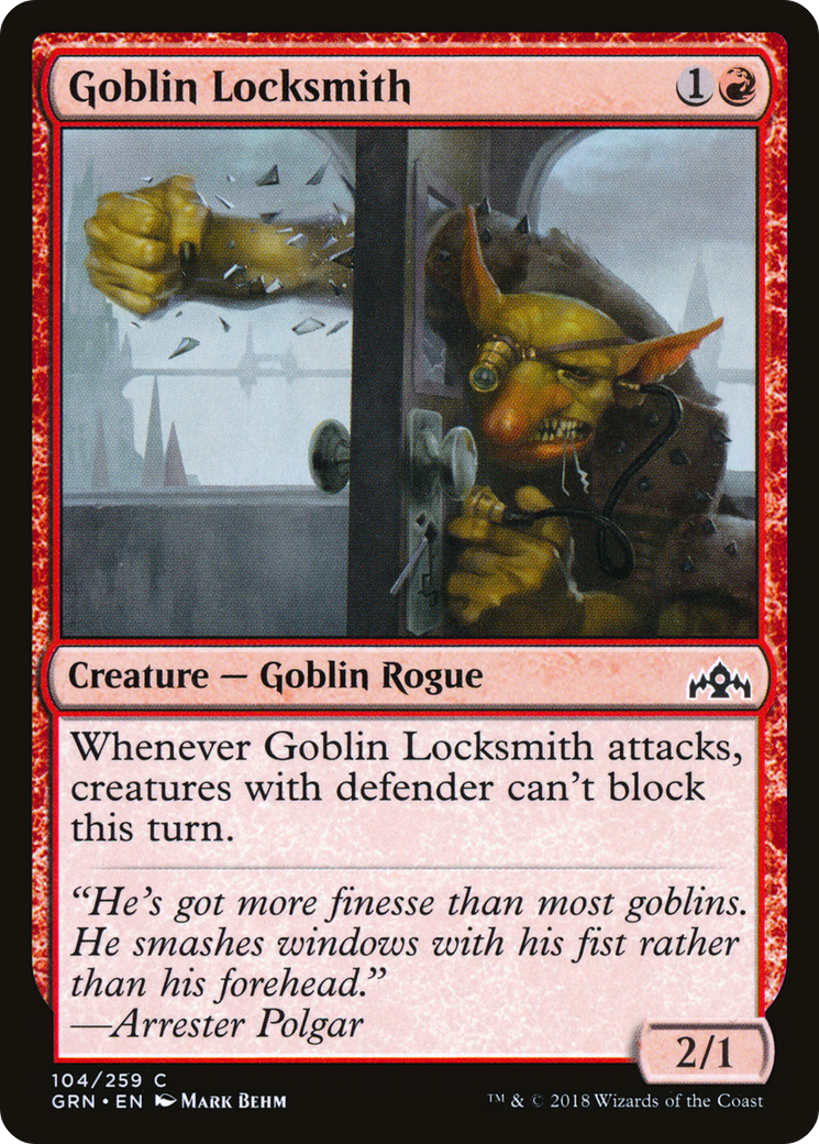 Goblin Locksmith (GRN-104) [Guilds of Ravnica] Foil