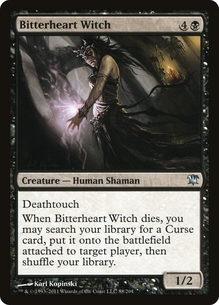 Bitterheart Witch (ISD-088) [Innistrad]