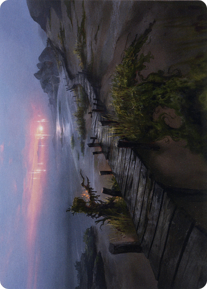 Deserted Beach // Deserted Beach (AMID-071) (Borderless) [Midnight Hunt Art Series] Foil