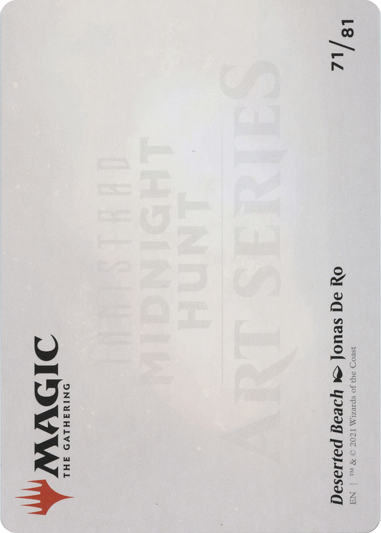 Deserted Beach // Deserted Beach (AMID-071) (Borderless) [Midnight Hunt Art Series] Foil
