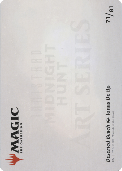 Deserted Beach // Deserted Beach (AMID-071) (Borderless) [Midnight Hunt Art Series] Foil