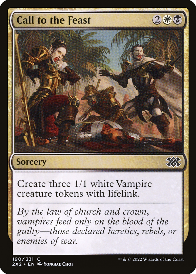 Call to the Feast (2X2-190) [Double Masters 2022] Foil