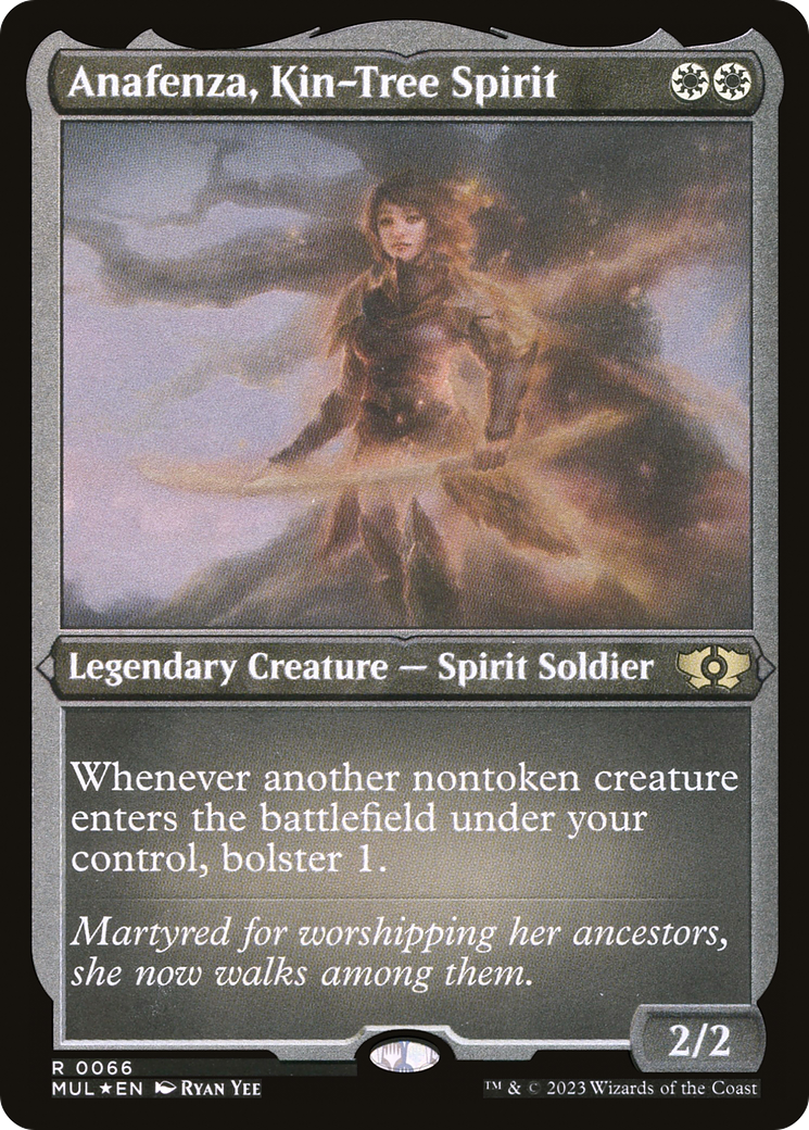 Anafenza, Kin-Tree Spirit (Foil Etched) (MUL-066) [Multiverse Legends] Foil