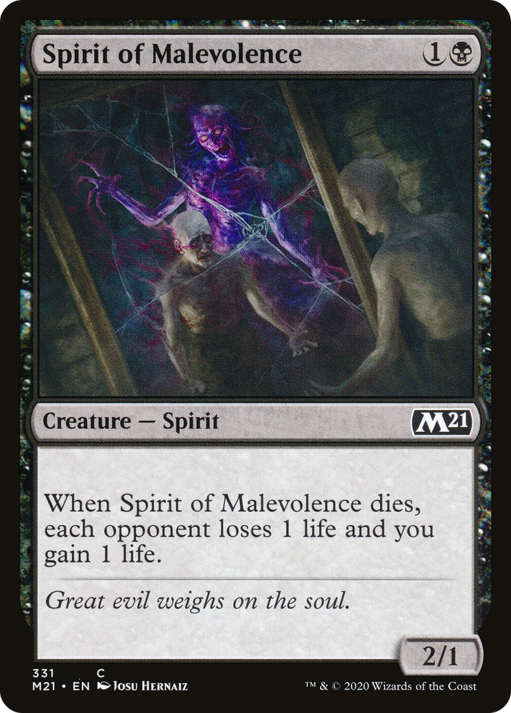 Spirit of Malevolence (M21-331) [Core Set 2021]