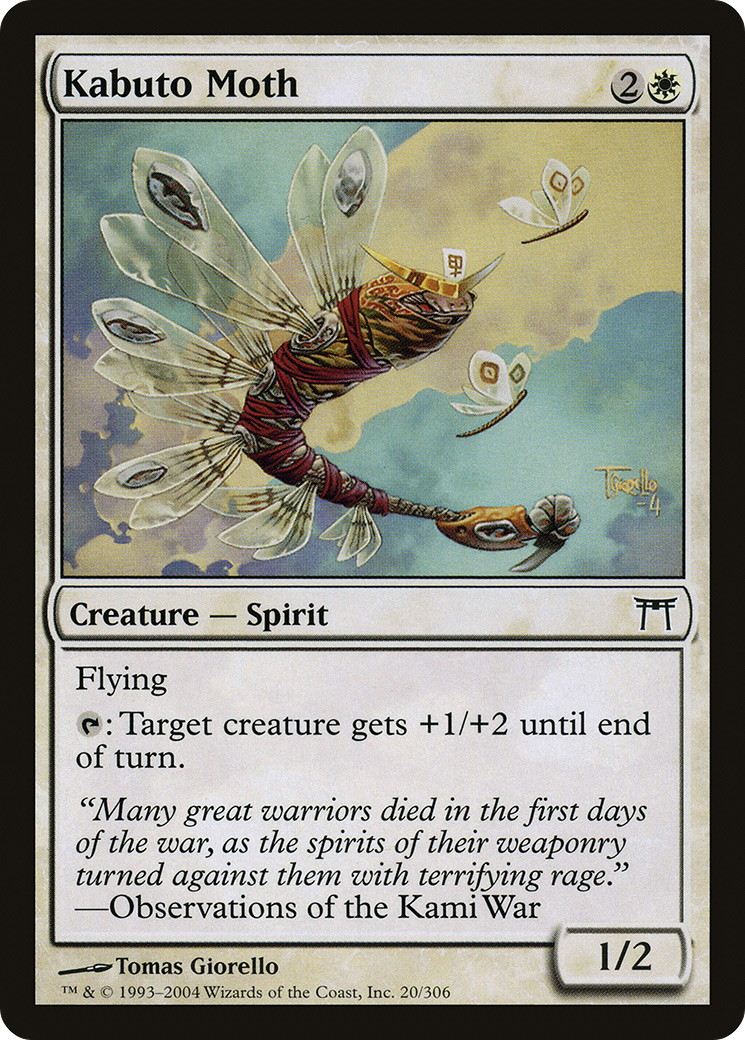 Kabuto Moth (CHK-020) [Champions of Kamigawa] Foil
