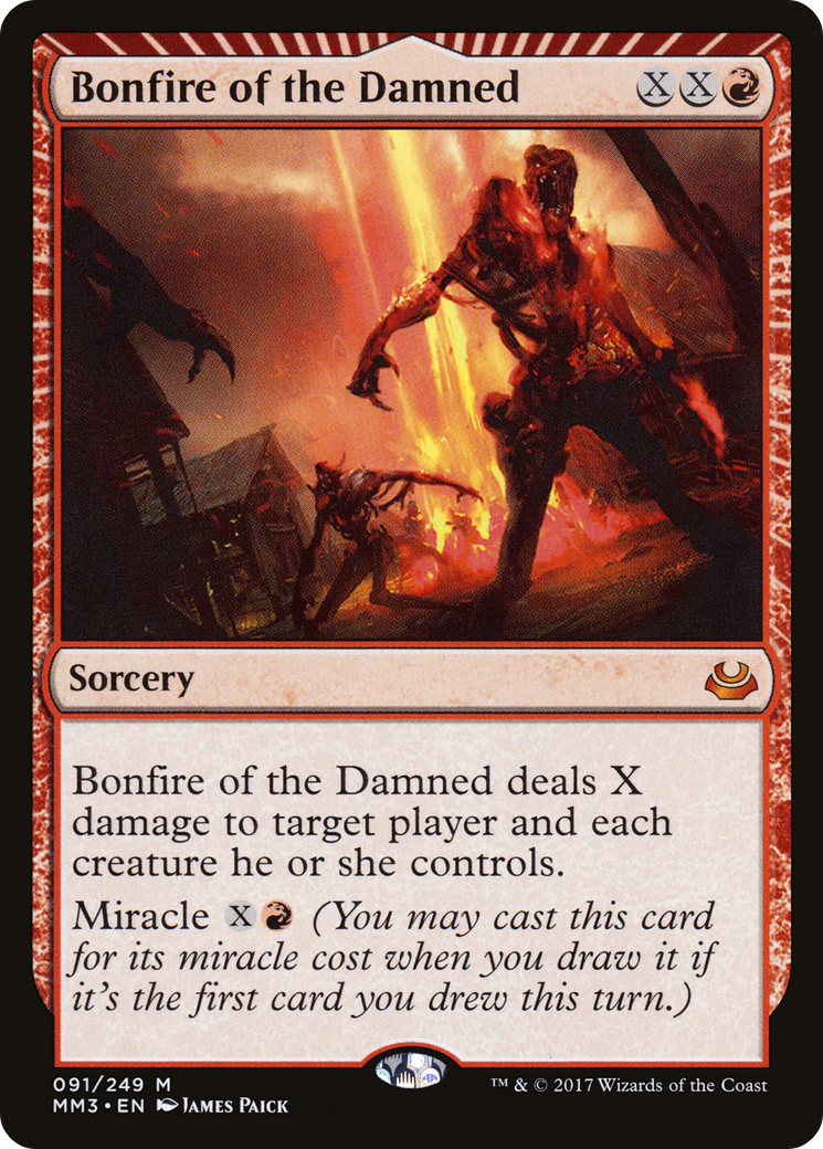 Bonfire of the Damned (MM3-091) [Modern Masters 2017] Foil