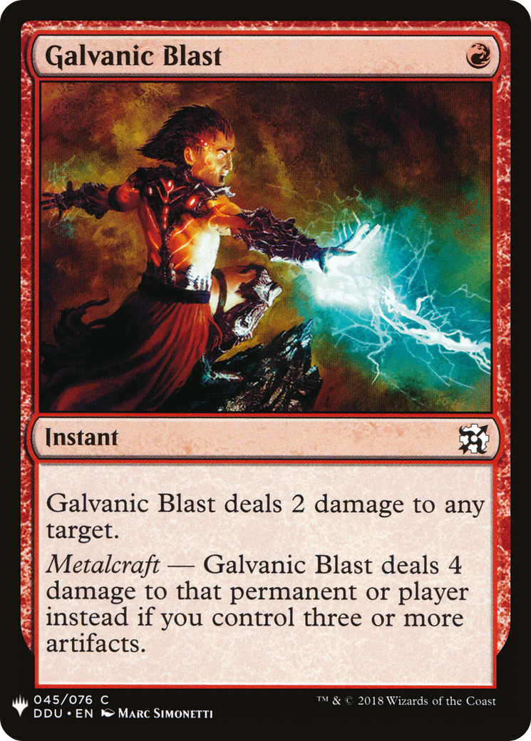 Galvanic Blast (LIST-DDU-45) [The List]