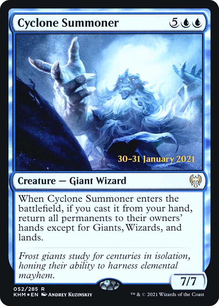 Cyclone Summoner (PRE-52S) [Kaldheim Promos] Foil