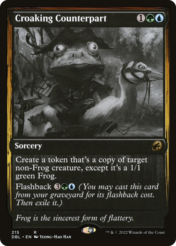 Croaking Counterpart (DBL-215) [Innistrad: Double Feature] Foil